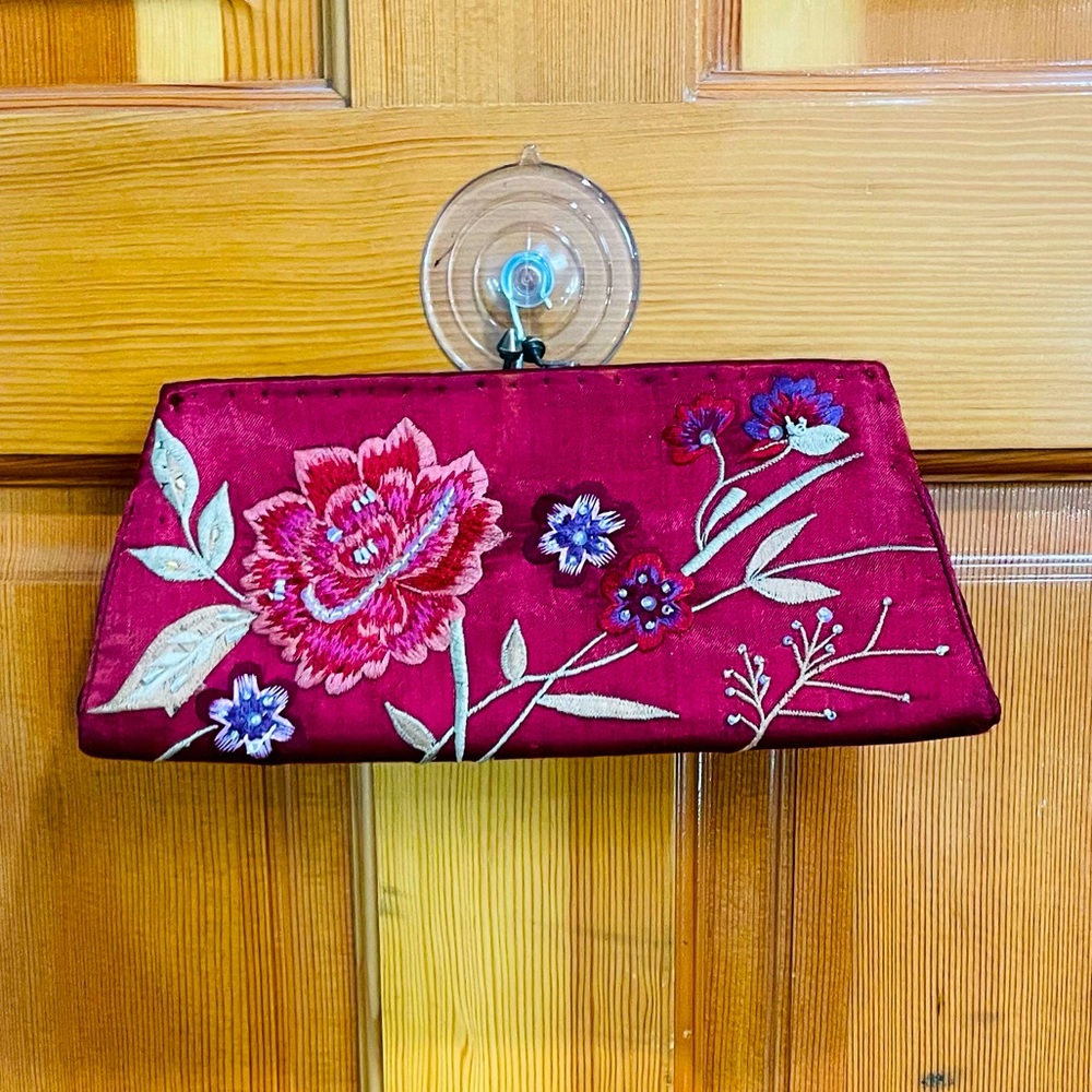 Hand sewed in India.